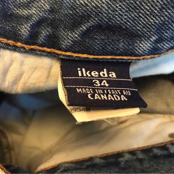 Vintage Ikeda Jeans size 31 Made in Canada Unisex loose fit. Light wash - Picture 6 of 10
